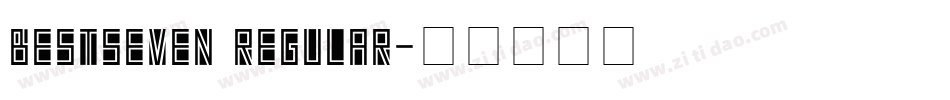 BESTSEVEN Regular字体转换
